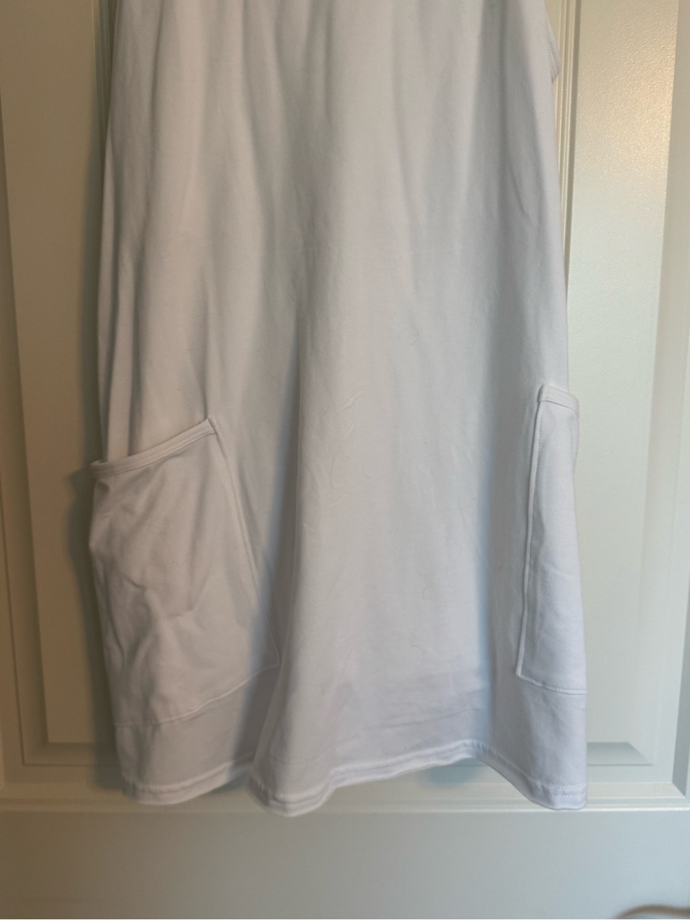 Sincerly Jules White Racerback Pocket Chemise Slip - Picture 4 of 7
